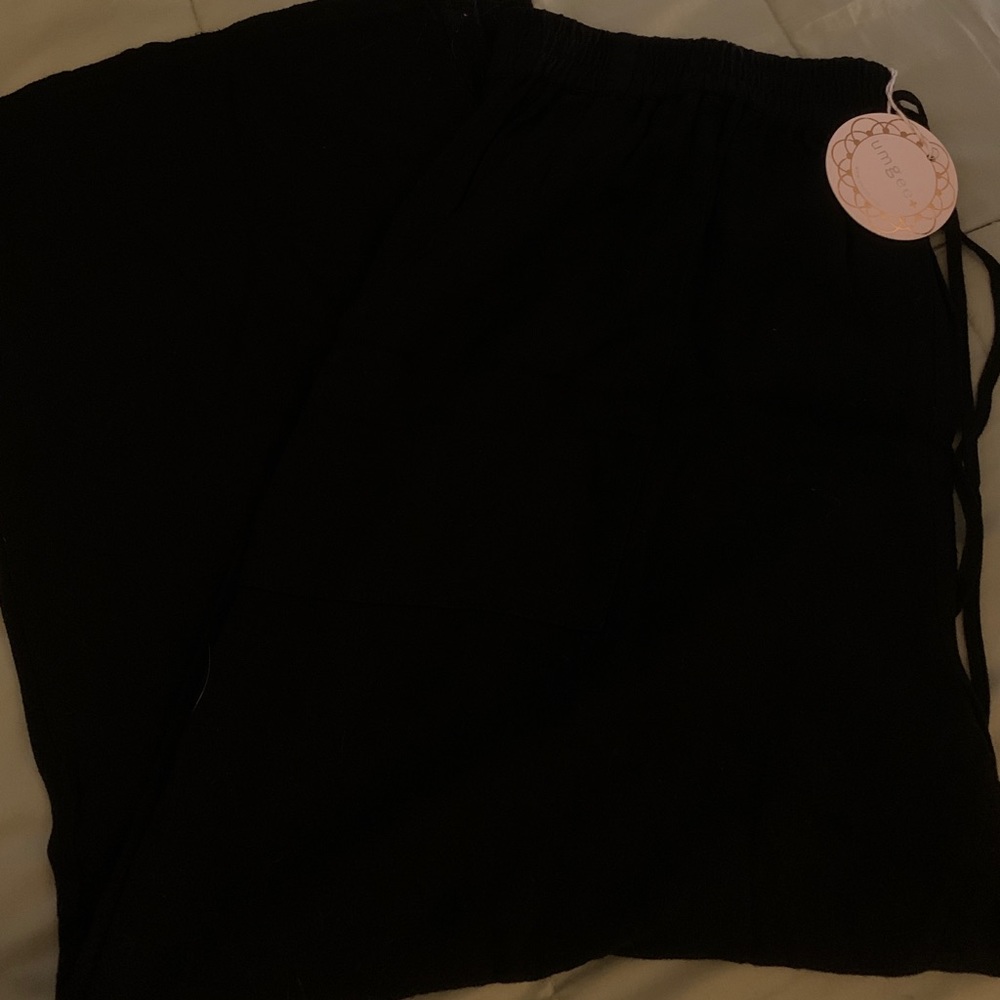 Umgee Black Drawstring Pants NWT - Picture 2 of 3